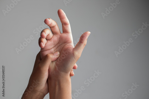 Hands gesture healthcare and medical concept photo