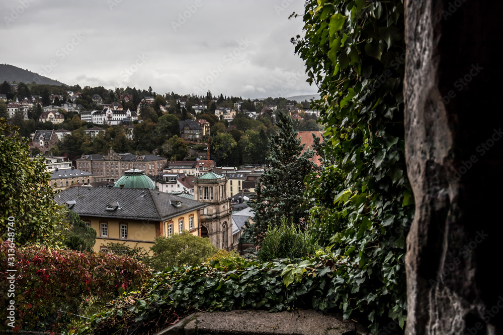 Germany, Baden-Württemberg, Baden-Baden: view from the observation deck to the city Germany, Baden-Württemberg, Baden-Baden: view from the observation deck to the city