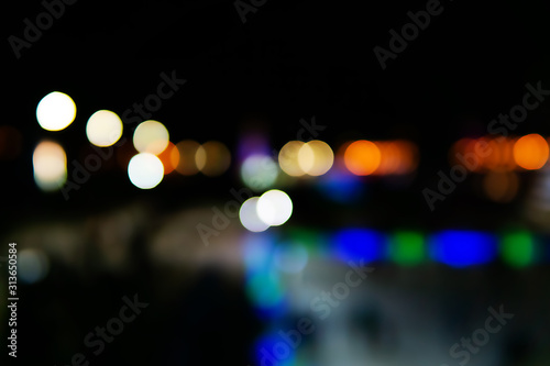 abstract blurred background - city night lights © Evgeny