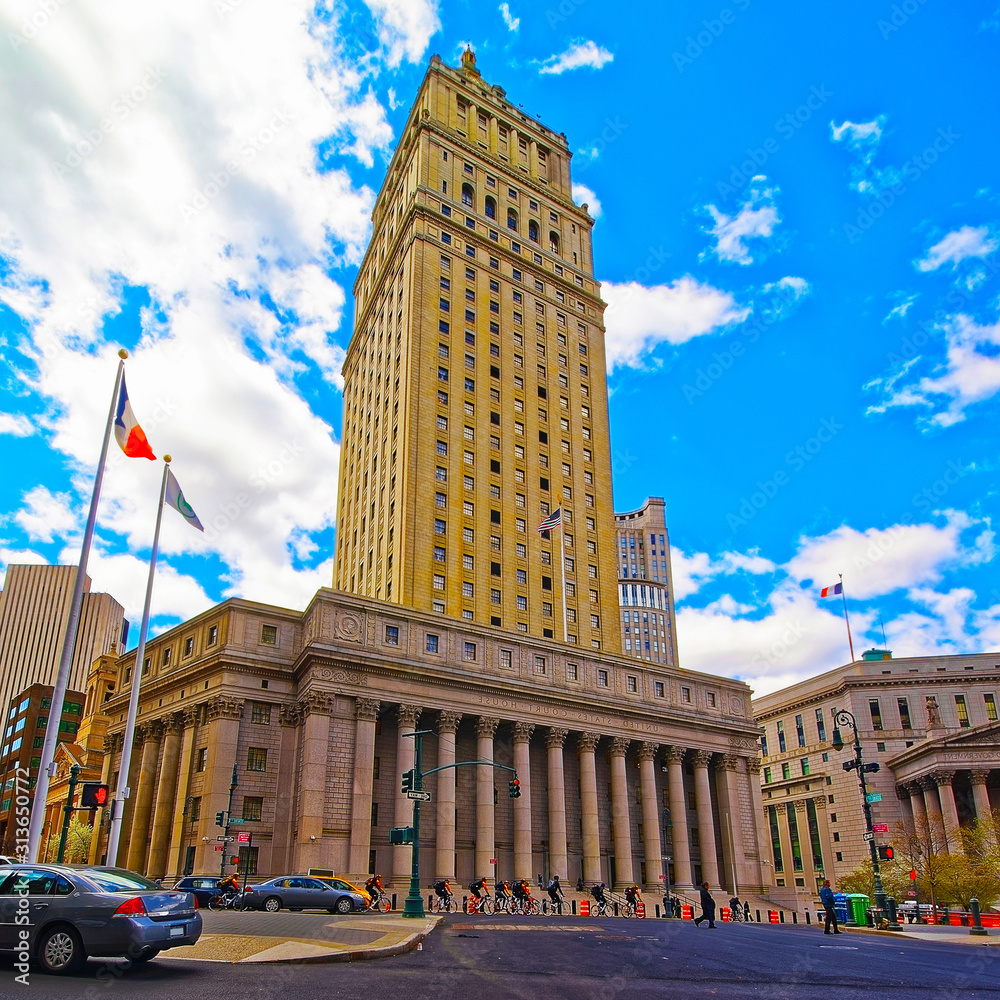 New York State Supreme Court Building or County Courthouse in Lower New York State Supreme Court Building or County Courthouse in Lower