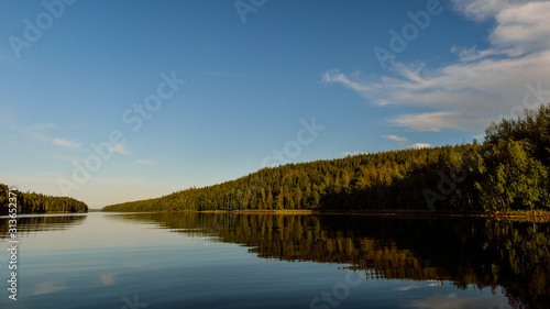 landscape with forest on the coastline © Vladimir Fomin