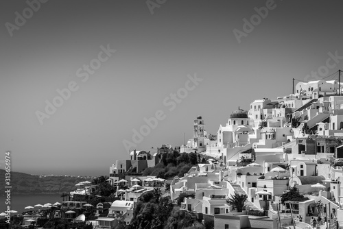 Traditional white hillside architecture of Greek Islands © Brian Scantlebury