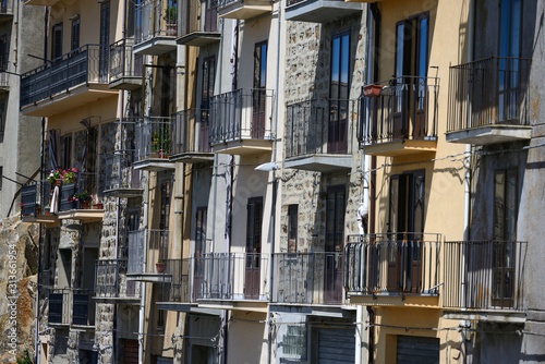Wallpaper Mural windows of building, small town, village, sicily, italy, italien,summer, vacation Torontodigital.ca