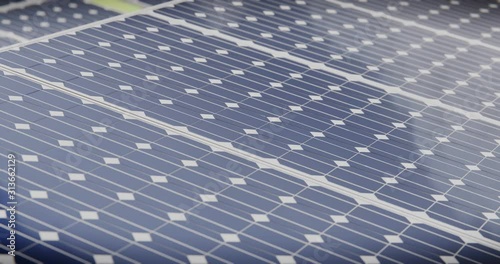 Solar panels to convert sunlight into electricity.