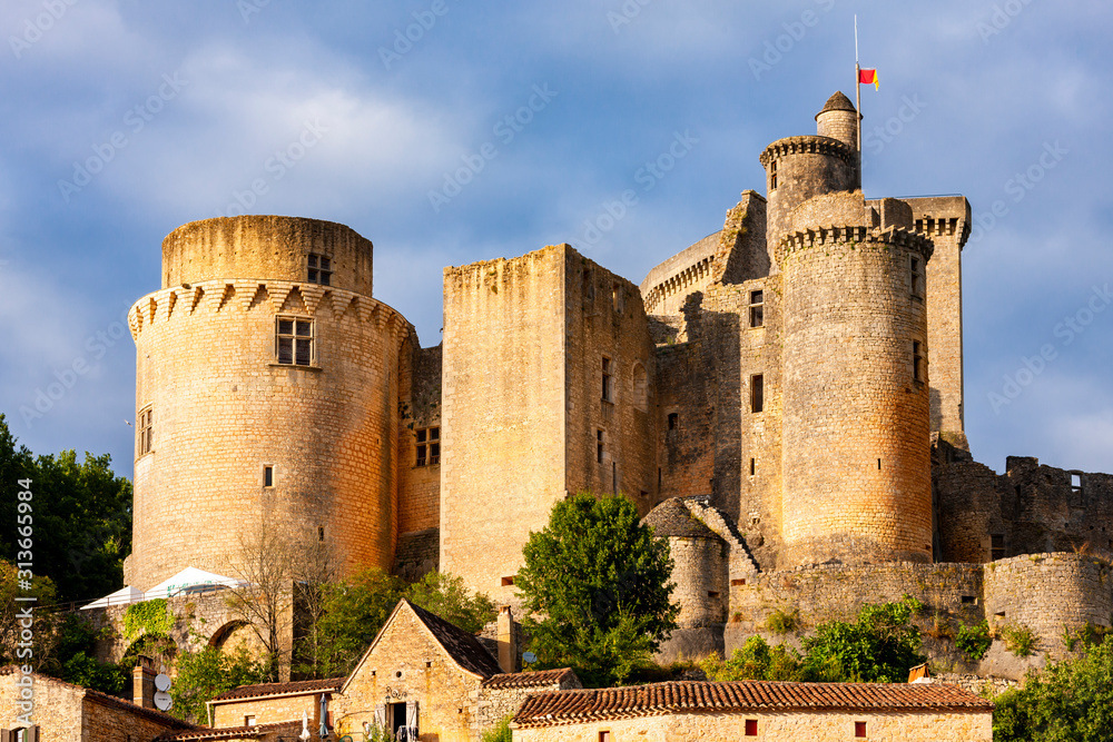 Bonaguil Castle in Lot et Garonne, France