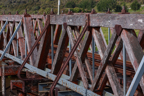 Hokitika. New Zeaand. Railroad bridge photo