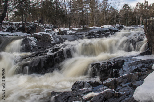 river in winter