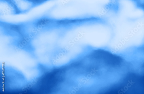 Tablou pe pânză Classic blue colour of 2020 abstract glowing light gradient defocused background