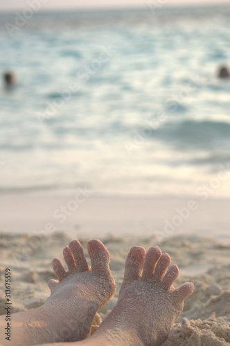 relax on the beach