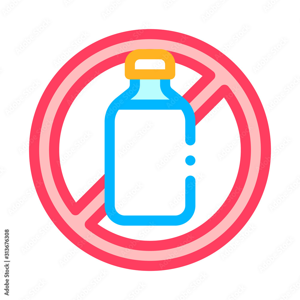 Allergen Free Sign Lactose Vector Thin Line Icon. Allergen Free Beverage Product Linear Pictogram. Crossed Out Mark Bottle With Dairy Cow Milk Healthy Produce. Illustration Allergen Free Sign Lactose Vector Thin Line Icon. Allergen Free Beverage Product Linear Pictogram. Crossed Out Mark Bottle With Dairy Cow Milk Healthy Produce. Illustration