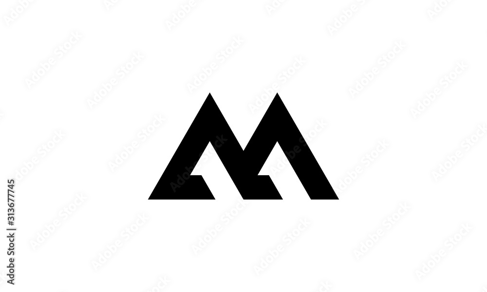 initial letter M and 11 with mountain shape logo design concept initial letter M and 11 with mountain shape logo design concept