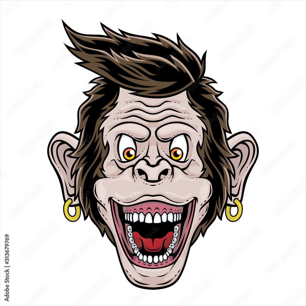 Funny monkey. Funny monkey.