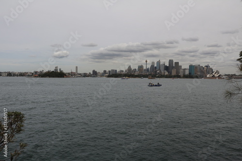 View from Cremorne Point to City of Sydney, Australia