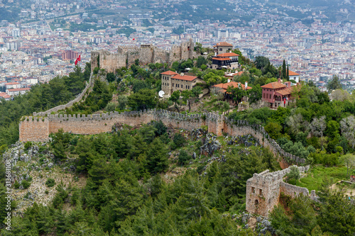 Fotografie Beautiful view of old Alanya Kalesi