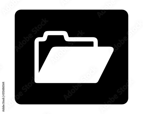 Obraz na płótnie folder ikona