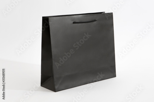 matte black paper bag very big