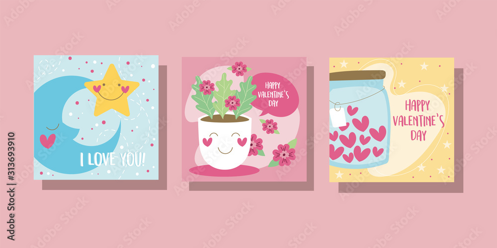 bundle of valentines day cards