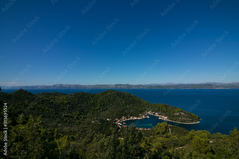 Obraz premium fantastic view to the picturesque bay of Okulle, Mljet, Adriatic Island, Croatia
