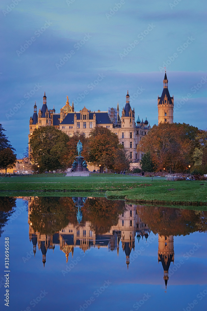 Schwerin Palace in the city of Schwerin capital of Mecklenburg-Vorpommern. Germany