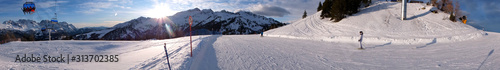 Snow panorama on Italian Alps