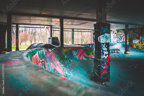 Skatepark w Warszawie Warsaw graffiti
