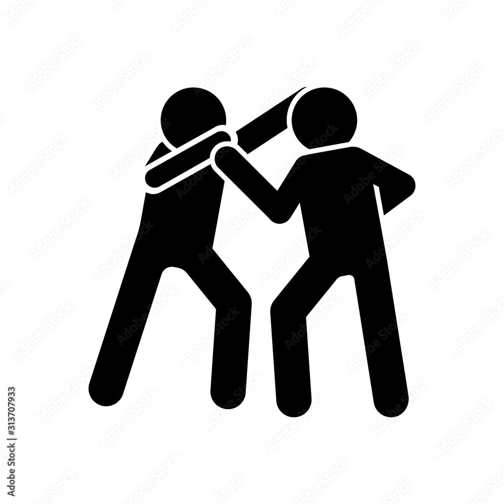 Kick karate men icon. Simple pictogram of fighting icons for ui and ux, website or mobile application Kick karate men icon. Simple pictogram of fighting icons for ui and ux, website or mobile application