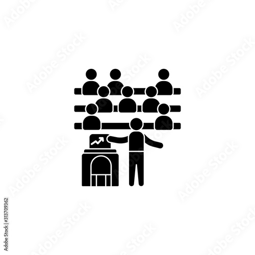 Chairs analysis trainer chairs icon. Simple business indoctrination icons for ui and ux, website or mobile application