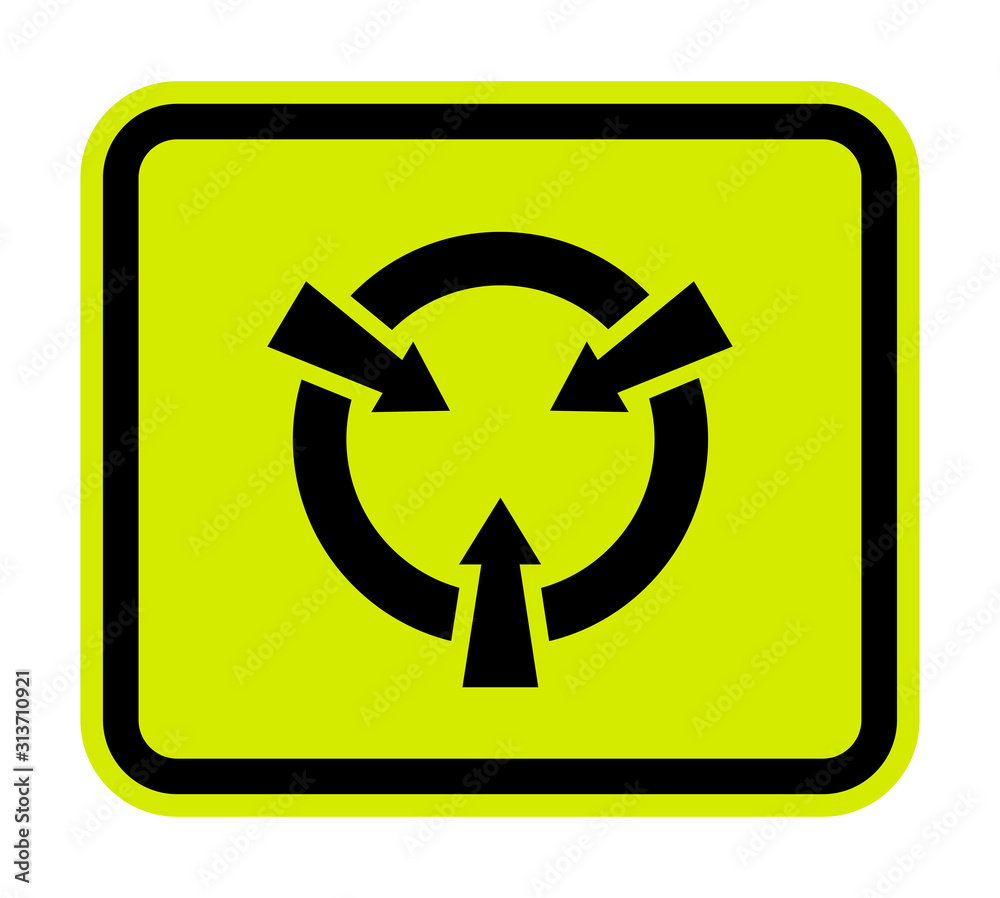 Electrostatic Sensitive Device (ESD) Symbol Sign Isolate On White Background,Vector Illustration EPS.10 Electrostatic Sensitive Device (ESD) Symbol Sign Isolate On White Background,Vector Illustration EPS.10