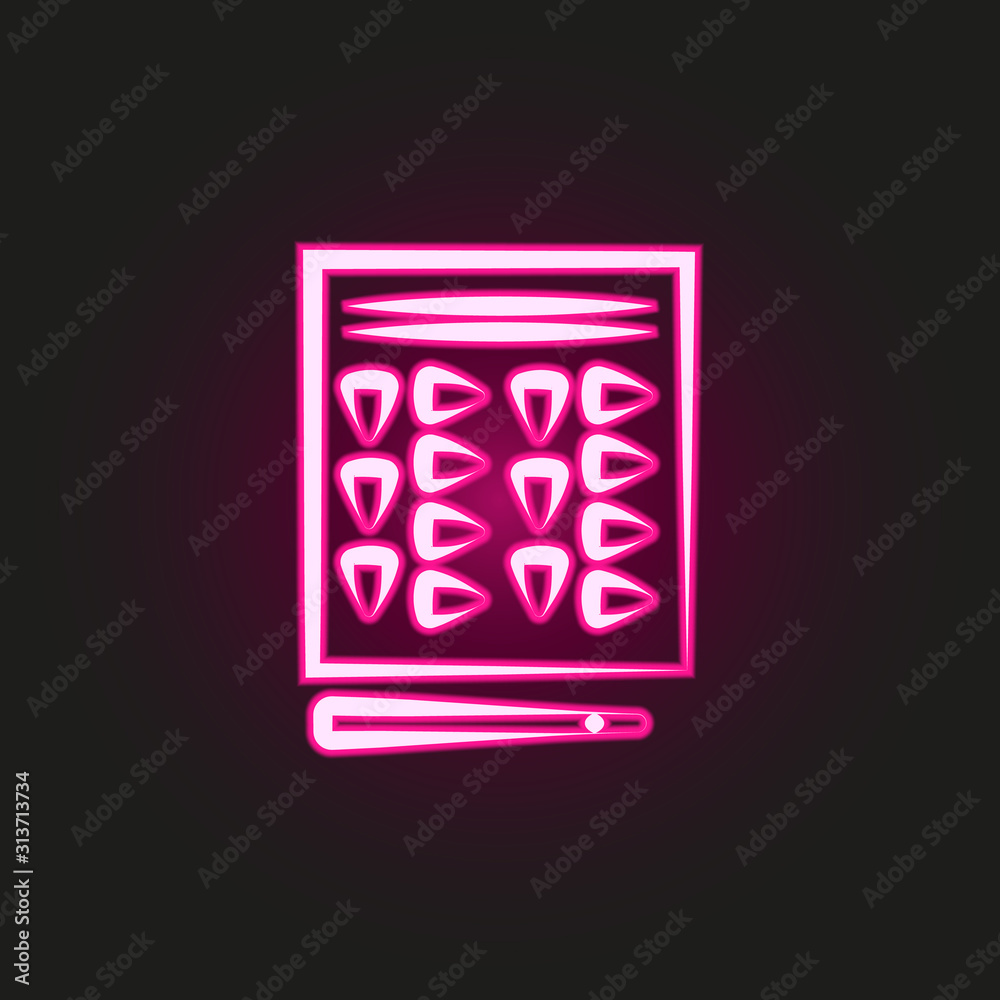 narcotic pills neon style icon. Simple thin line, outline vector of mafia icons for ui and ux, website or mobile application