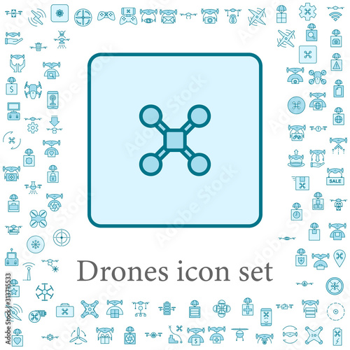 drone icon. drones icons universal set for web and mobile