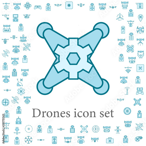 drone icon. drones icons universal set for web and mobile