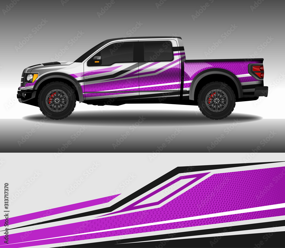 Car wrap decal design vector, custom livery race rally car vehicle sticker and tinting.