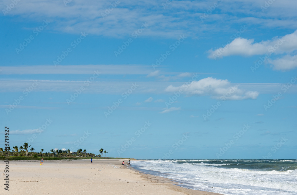Atlantic ocean beach in Vero Beach, Florida
