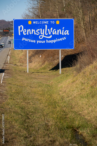 Pennsylvania Welcome Sign