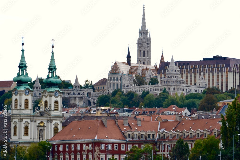 Budapest Hungary Castle District City Scene