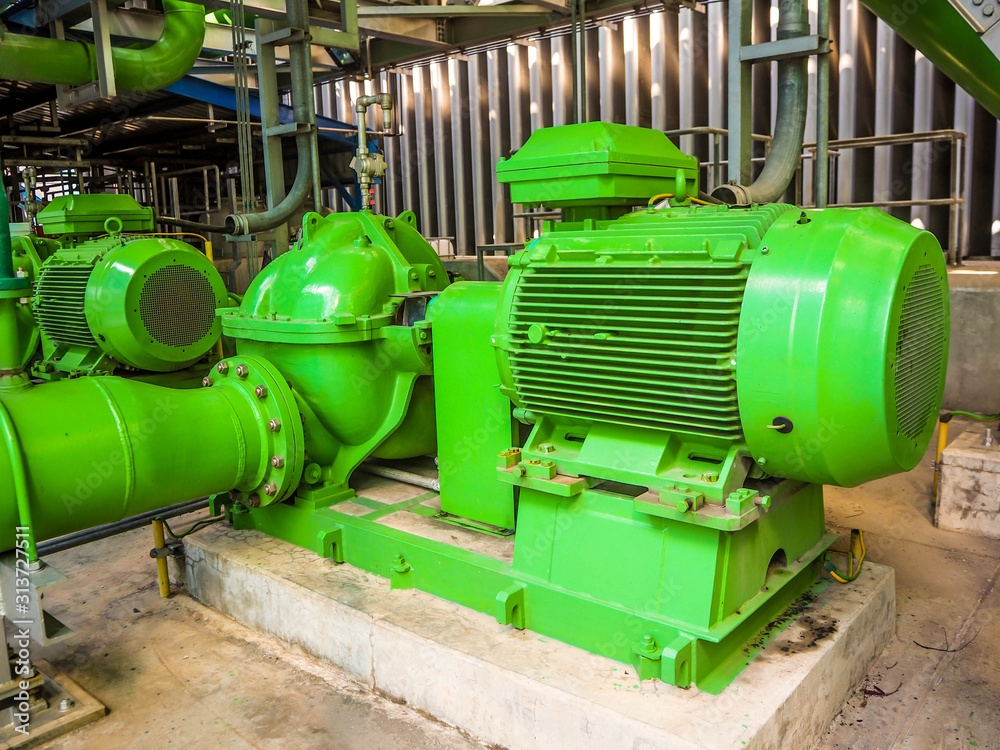 Pump and motor which popular to install with pipe in industrial such chemical, power plant, oil and gas. Pump and motor which popular to install with pipe in industrial such chemical, power plant, oil and gas.