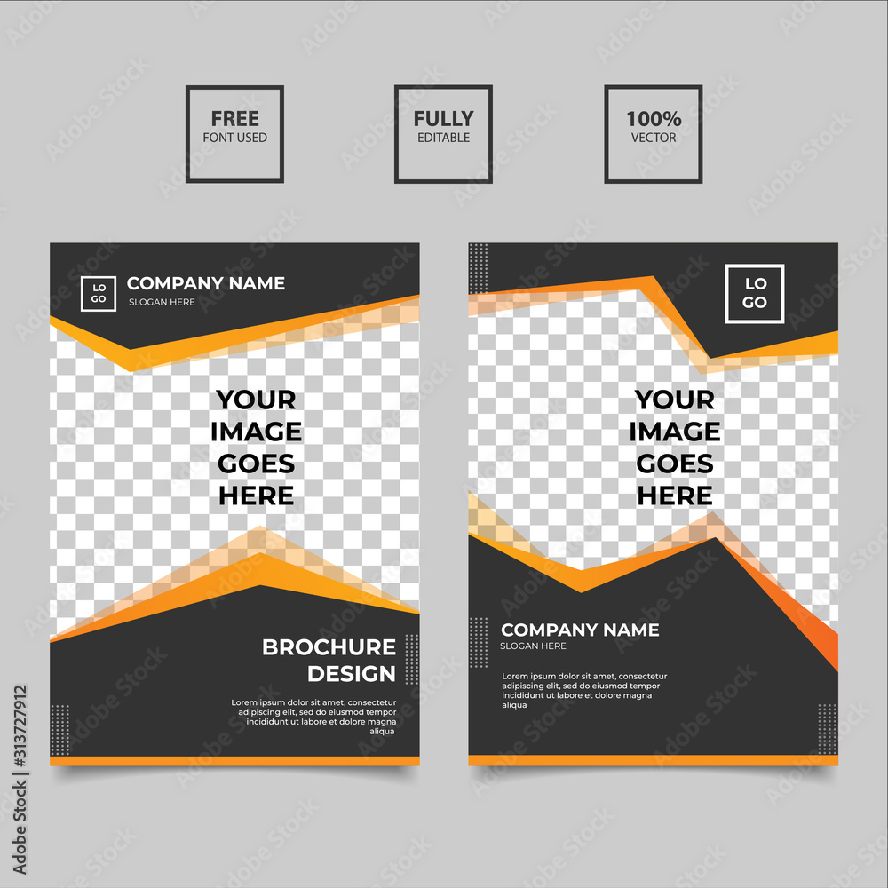 Corporate business brochure template design