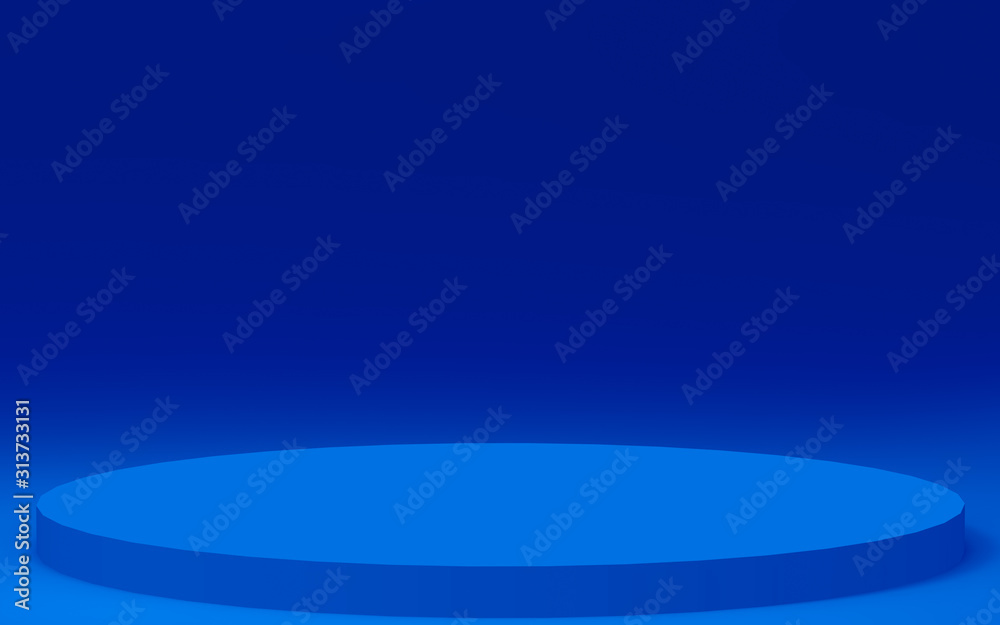 3d blue cylinder podium minimal studio background. Abstract 3d geometric shape object illustration render. Display for technology product. 3d blue cylinder podium minimal studio background. Abstract 3d geometric shape object illustration render. Display for technology product.