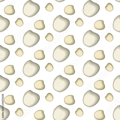 The vector seamless pattern. Cute rock pattern. Vector for wallpaper, child apron, fabric, textile pattern. Endless print. Background illustration vector.
