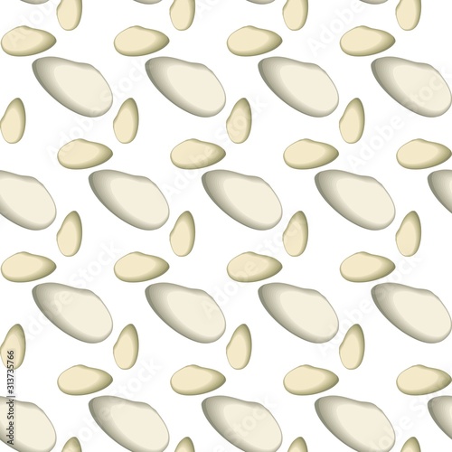 The vector seamless pattern. Cute rock pattern. Vector for wallpaper, child apron, fabric, textile pattern. Endless print. Background illustration vector.