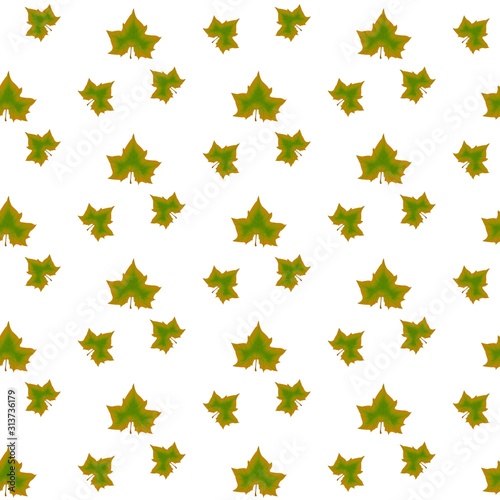 The vector seamless pattern. Cute maple leaves pattern. Vector for wallpaper, child apron, fabric, textile pattern. Endless print. Background illustration vector.