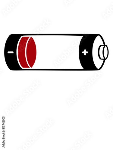 Leerer Ladebalken Batterie 