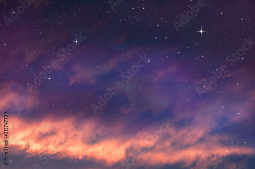 colorful night sky