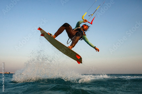 Kitesurfer In Action photo