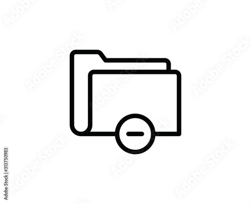 Folder line icon