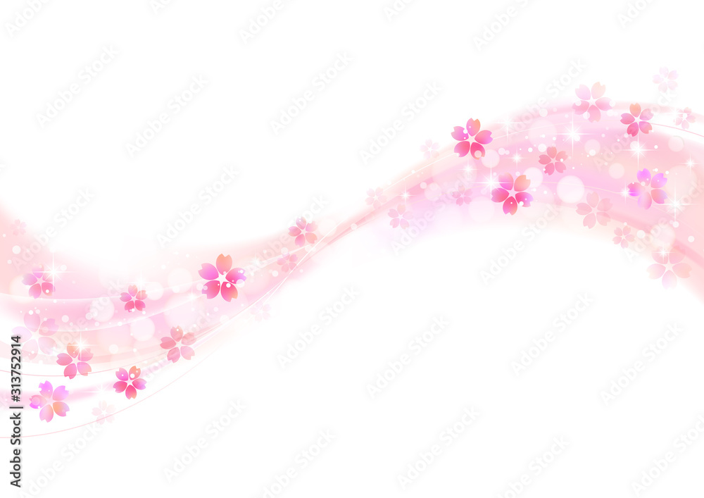 Fototapeta premium 桜吹雪2