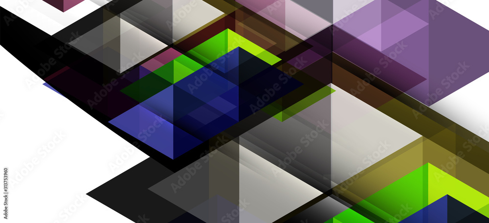 Fototapeta premium Abstract concept triangle graphic element. Technology background. Banner, poster template