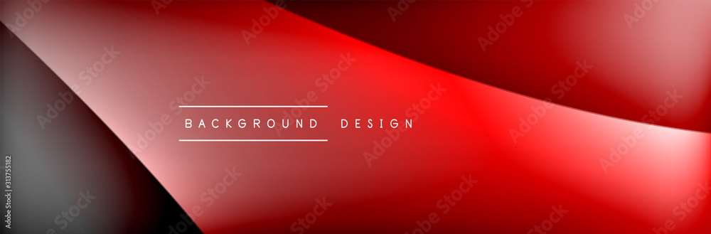 Obraz premium Flowing waves with 3d shadow effects and fluid gradients. Dynamic trendy abstract background. Vector Illustration