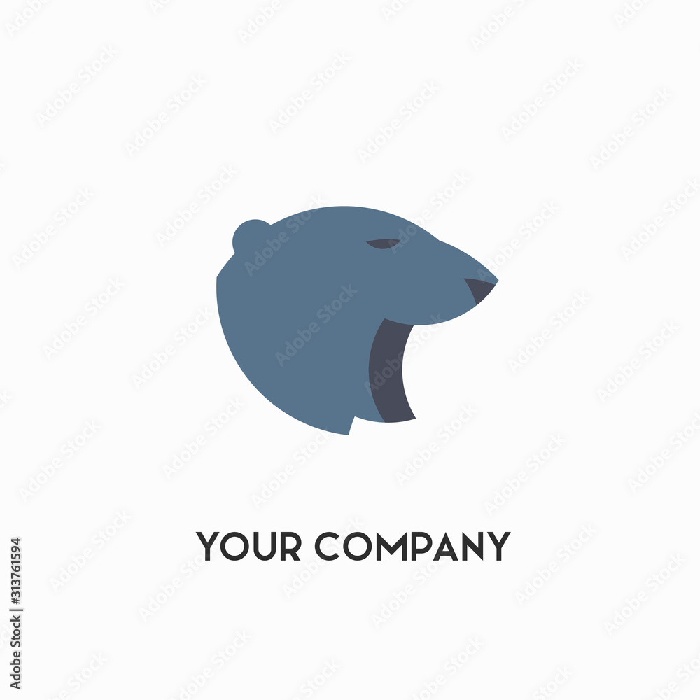 Bear head, Logo, Mascot, Emblem. Vector Illustration. Bear head, Logo, Mascot, Emblem. Vector Illustration.