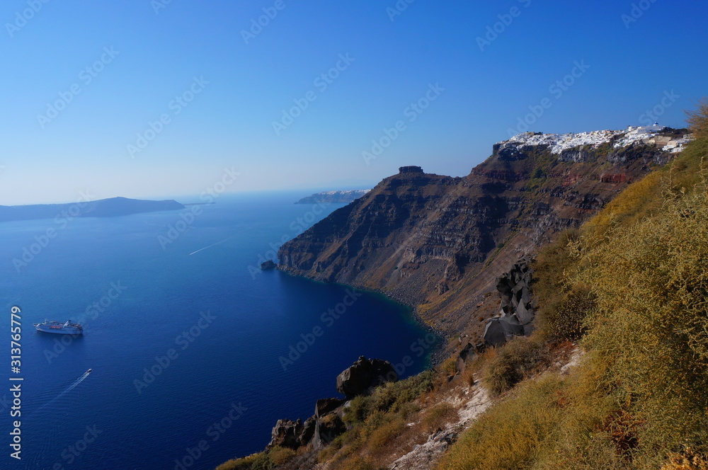 santorini island in greece